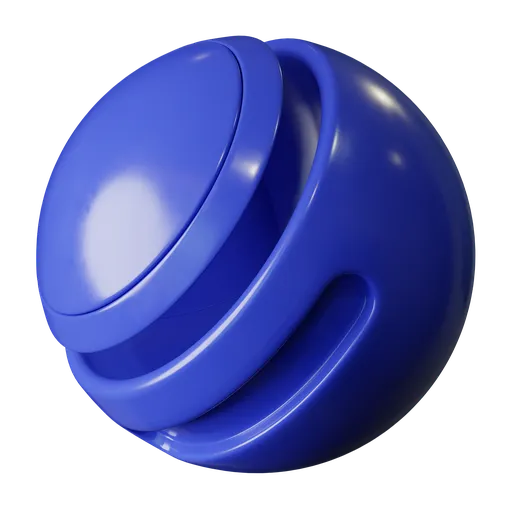 Blue Plastic Glossy