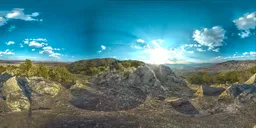 Mountain Overlook Sunset Burst