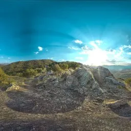 Mountain Overlook Sunset Burst