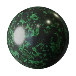 Greend marble material