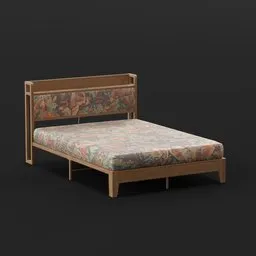 King Size Modern Bed With Plugs