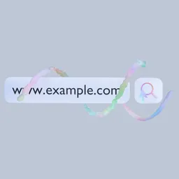 3D Search Animation with Logo Reveal