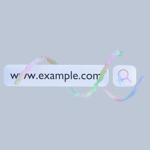 3D Search Animation with Logo Reveal