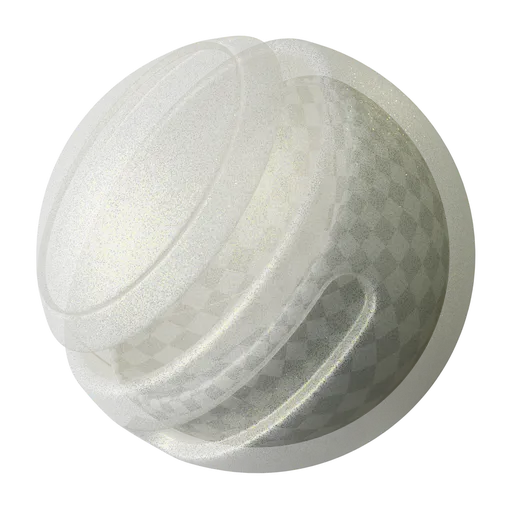 White procedural gold glitter plastic