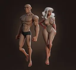 Stylized Couple Character