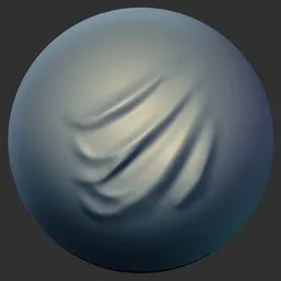 ER_Fabric Brush Layered Wave Folds