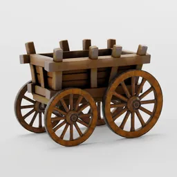 Wooden Wagon Cart