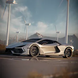 Aventador in the Wind