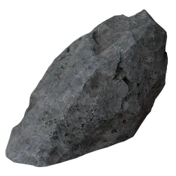 Detailed realistic 3D rock model suitable for Blender environmental design with intricate textures.