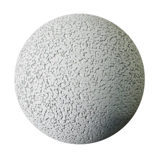 High-quality 3D render of lightweight foam texture for PBR material in CGI and architectural visualization.