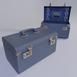 Blue Vanity Case