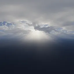 Hazy Sky with Sunrays