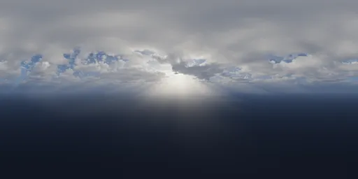 Hazy Sky with Sunrays