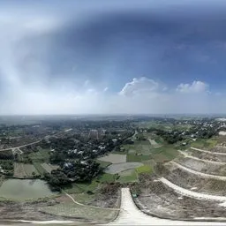 Aerial View of Rural Countryside