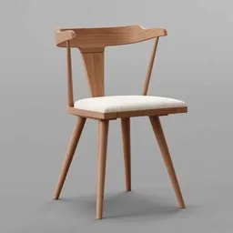 Dining walnut soft chair