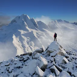 Snow Mountain Peak Landscape