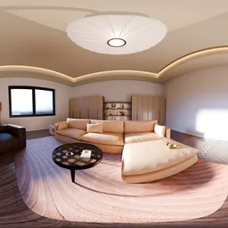 Soft Sunlit Living Room HDRI (16K)