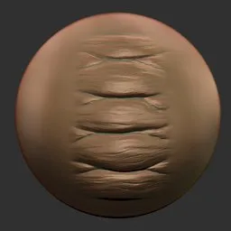 ER Dragon Brush 11 for Blender 3D, creates detailed reptilian skin textures on 3D models.