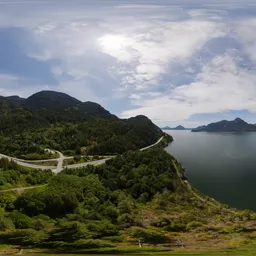 Mountain Landscape Ocean Day