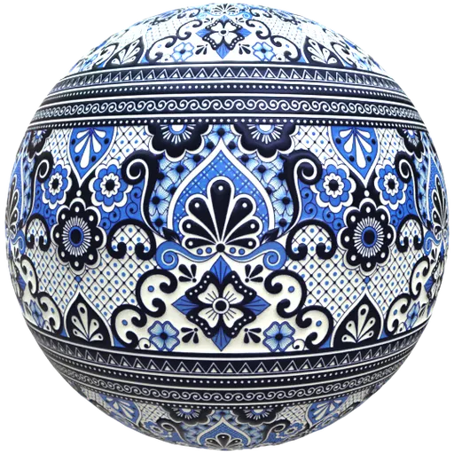 High-resolution PBR seamless tile texture with adjustable rustic Mexican ceramic design for Blender 3D materials.