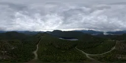 Green Mountains Overcast Sky