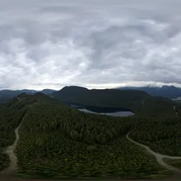 Green Mountains Overcast Sky