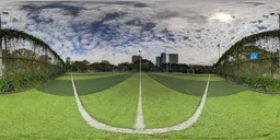 Daytime football training ground