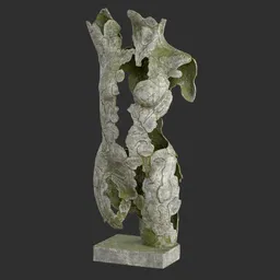 Abstract Female Torso Sculpture Stone