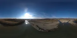 Aerial View Over River