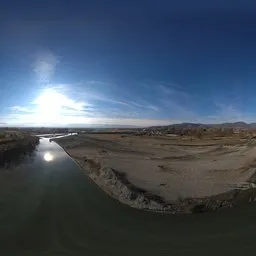 Aerial View Over River