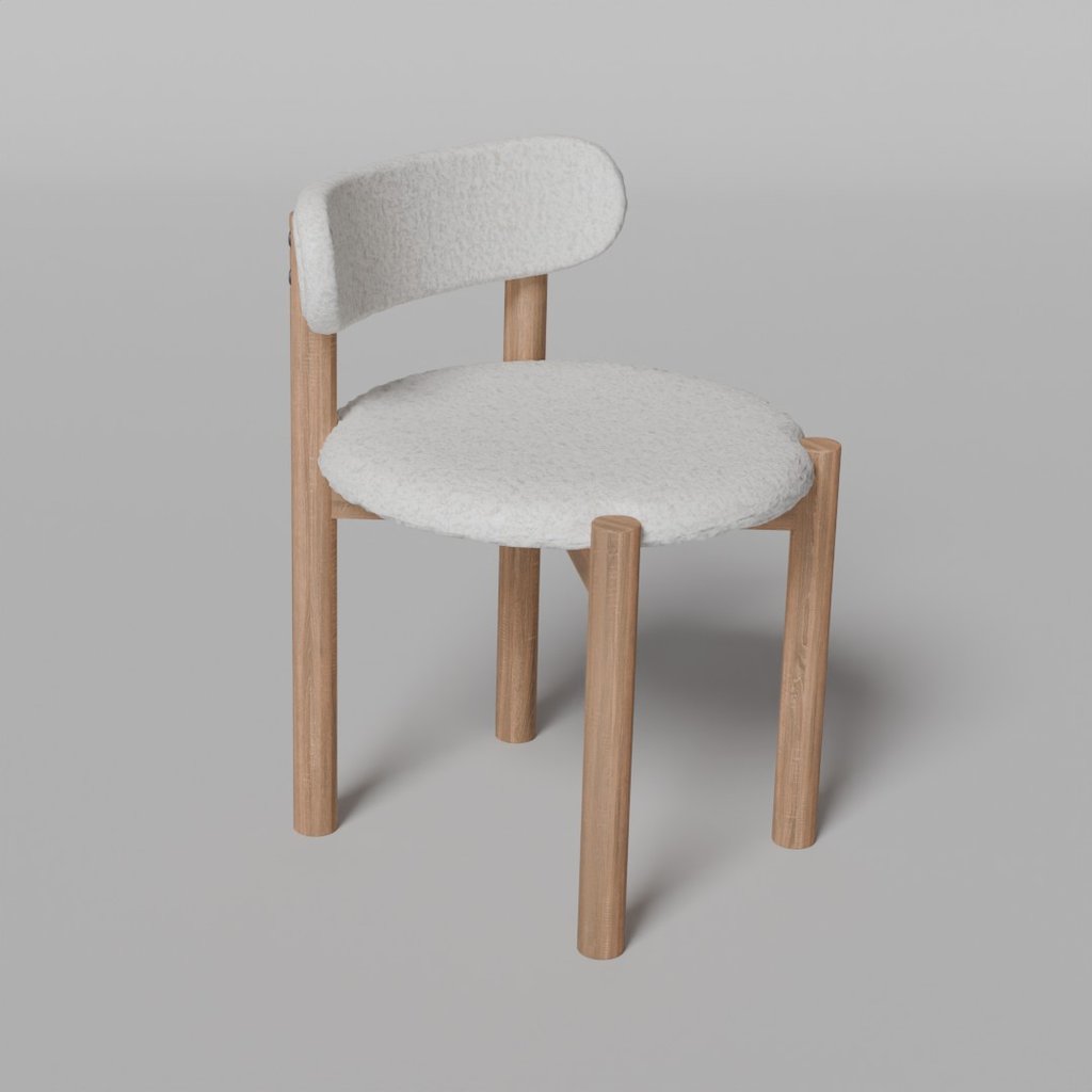 Dining chair Nebai Chairs models BlenderKit
