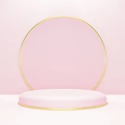 Pink 3D Podium