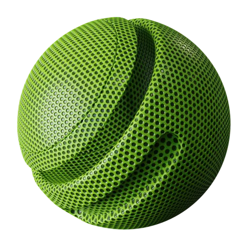 Patterned green plastic