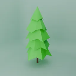 Low Poly Pine Tree