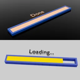 3D Loading Bar Animation