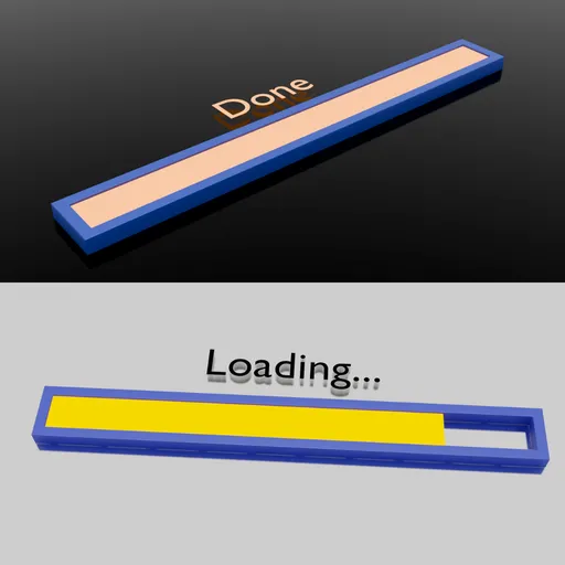3D Loading Bar Animation