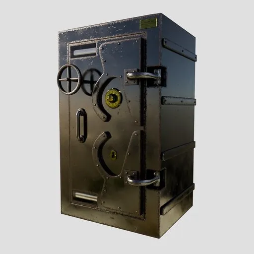 Old Rusty Metallic Safe