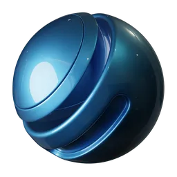 Blue Metallic Coating