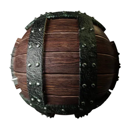 Wood Planks Iron Redwood