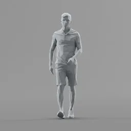 Lowpoly Male Walking