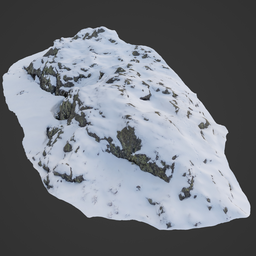 Snow Covered Rocks on Mountain 10