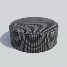 Black and White Pouf