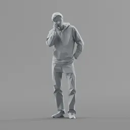 Lowpoly Male Standing