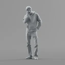 Lowpoly Male Standing
