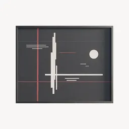 Abstract Painting Suprematism-Inspired