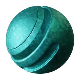 Teal Aged Metal