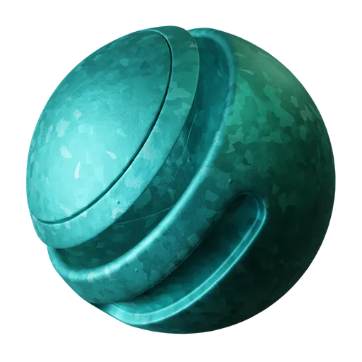 Teal Aged Metal