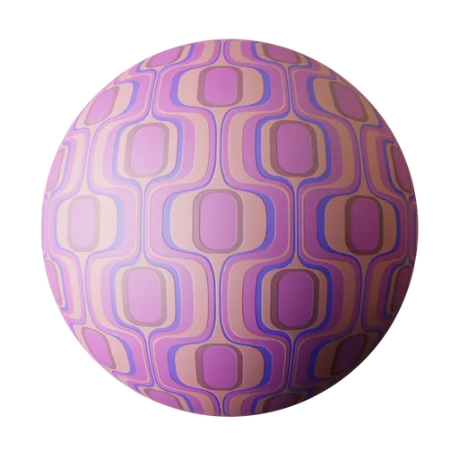 70s Decorative Wallpaper Magenta