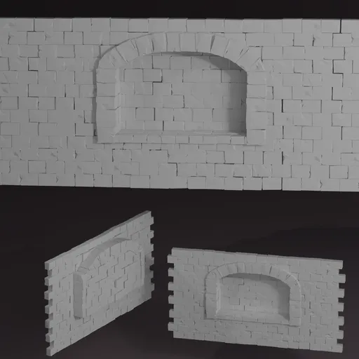 Stone Wall+Shelf