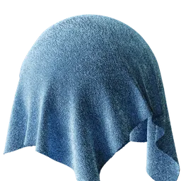 High-resolution PBR Towel Furry Cloth texture for Blender 3D with advanced furry edge and UV mapping.